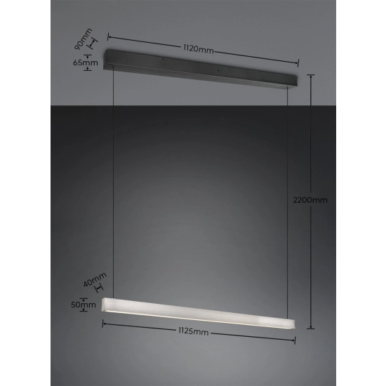 WALLACE – 347910107 incl. 1x SMD, 29W · 1x 3500lm, 2300+3000+4000K TRIO