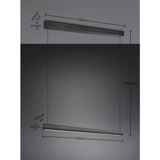 WALLACE – 347910132 incl. 1x SMD, 29W · 1x 3500lm, 2300+3000+4000K TRIO