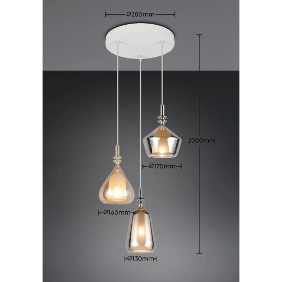 ALDEA – 349430317 excl. 3x E14 · max. 10W TRIO