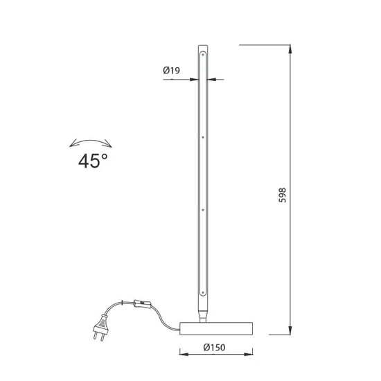 Lampa biurkowa Mantra Torch 6738MA - zdjęcie dodatkowe 2