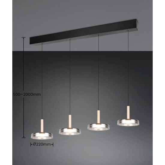 CELESTE – 354910432 incl. 4x SMD, 7,5W · 4x 750lm, 3000K TRIO
