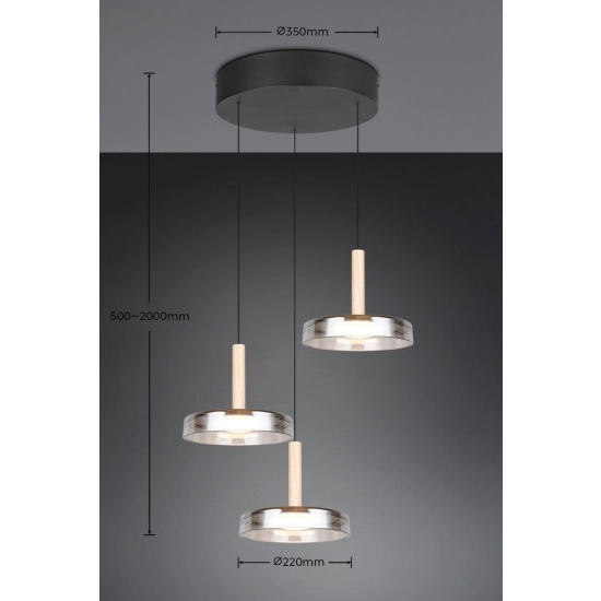 CELESTE – 354930332 incl. 3x SMD, 7,5W · 3x 750lm, 3000K TRIO