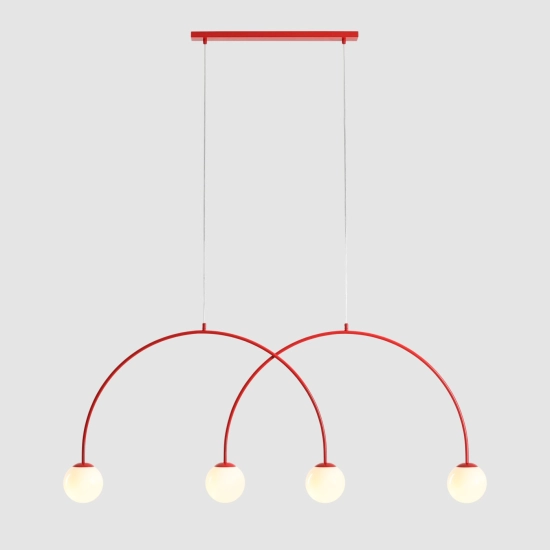 LAMPA WISZĄCA UNA 4 RED CHILLI L 1116L19_L Aldex - zdjęcie produktu