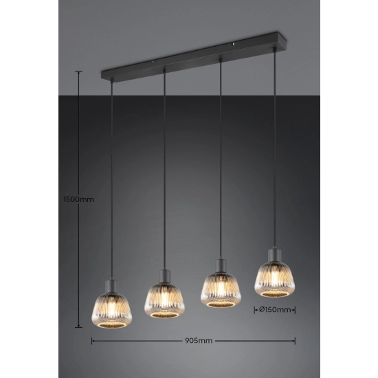 TARIFA – 362800432 excl. 4x E27 · max. 25W TRIO