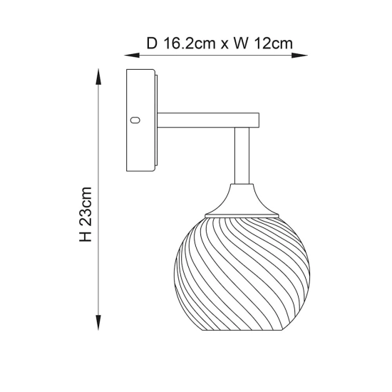 Kinkiet ALLEGRA brass 103173 ENDON
