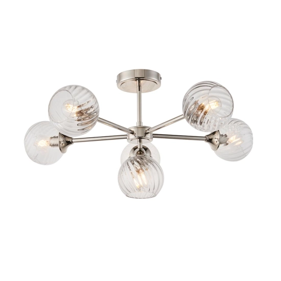 Lampa sufitowa ALLEGRA nickel VI 104050 ENDON