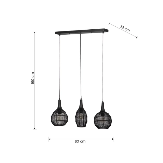 SORAYA – 365400332 excl. 3x E27 · max. 10W TRIO