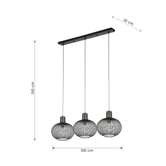 GILA – 365700332 excl. 3x E27 · max. 10W TRIO