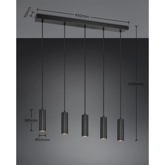 SOKA – 367700532 excl. 5x GU10 · max. 10W TRIO