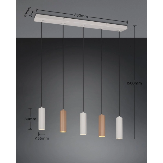 SOKA – 367700565 excl. 5x GU10 · max. 10W TRIO