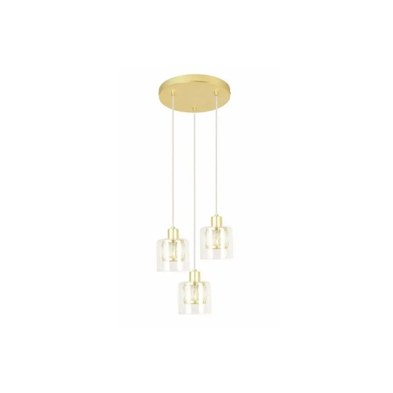 Elmo - lampa wisząca 3 płomienna złoty 338803-36 Reality