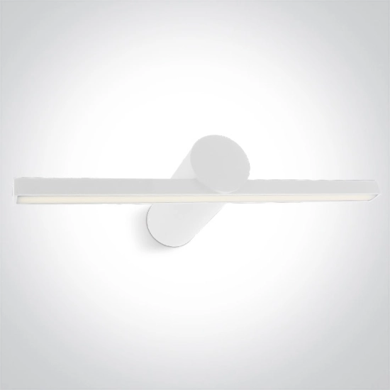 WHITE LED BATHROOM / WALL LIGHT 8W WW IP44 230V 38108N/W/W ONE LIGHT