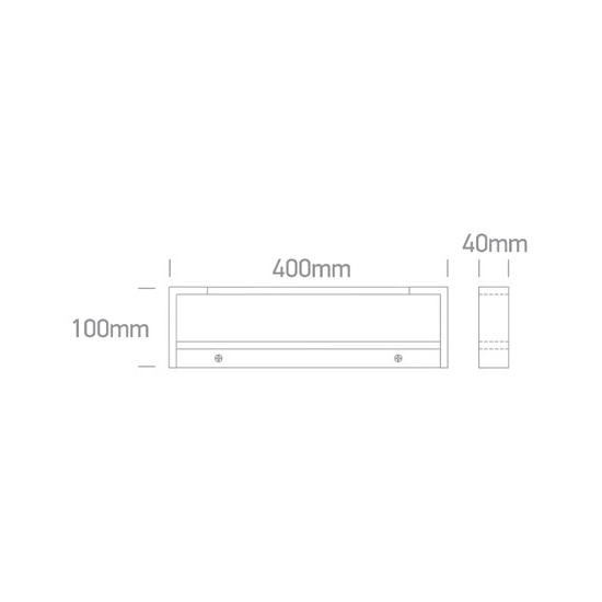 WHITE LED BATHROOM / WALL LIGHT 12W WW IP44 230V 38112C/W/W ONE LIGHT