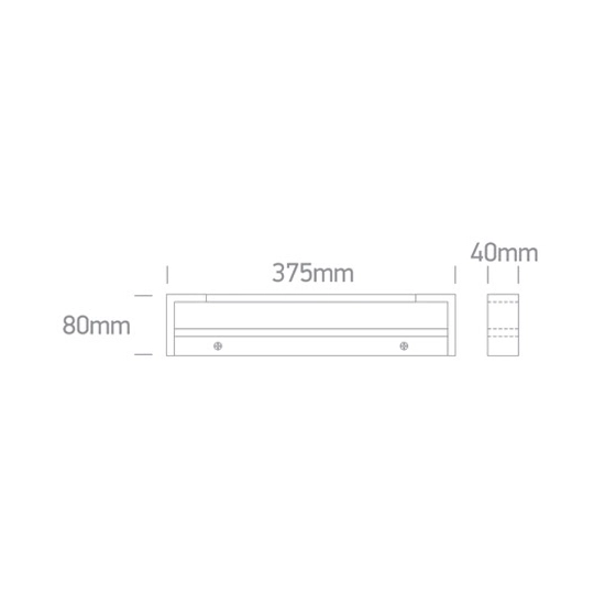 WHITE LED BATHROOM / WALL LIGHT 14W WW IP44 230V 38114R/W/W ONE LIGHT