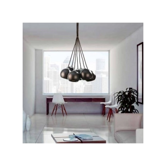 Lampa wisząca Gulia 7 AZ0635 Black AZZARDO