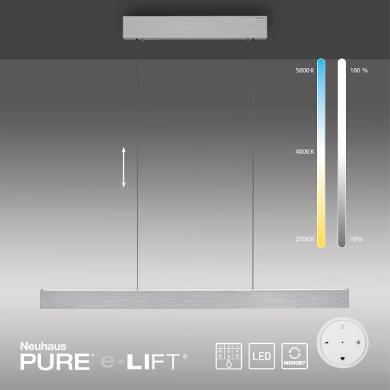 Lampa wisząca Pure E-motion Aluminium 2570-95 Paul Neuhaus - zdjęcie dodatkowe 4