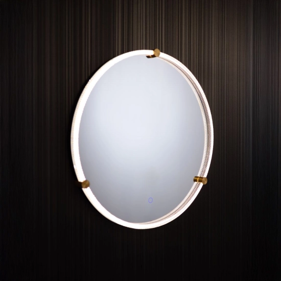 Lustro LED 60 cm D2532 z podświetleniem LED/24W/230V 3000/4000/6000K IP44 ZUMA LINE