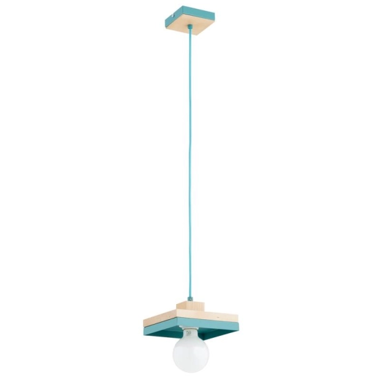 Lampa wisząca MIKO 1xE27 Niebieski 61590 ALFA