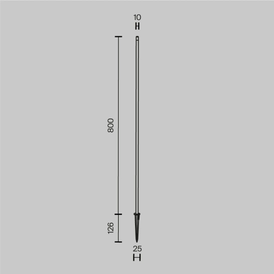 Lampa stojąca Oświetlenie krajobrazu Spear O441FL-L1GF3K1 Maytoni - zdjęcie dodatkowe 5
