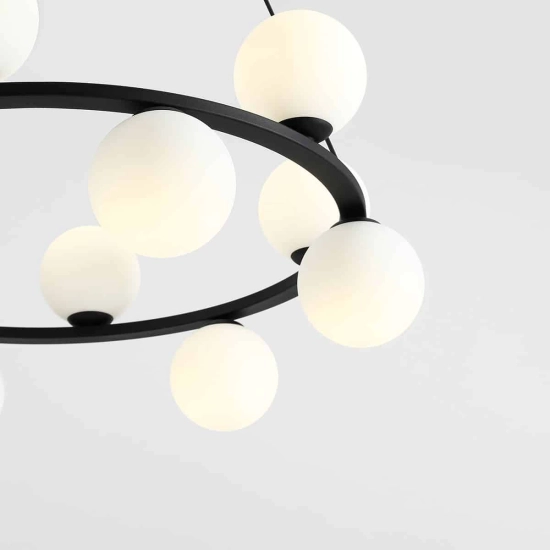 LAMPA WISZĄCA KRONE 12 CZARNY 1085R1 ALDEX - zdjęcie dodatkowe 5