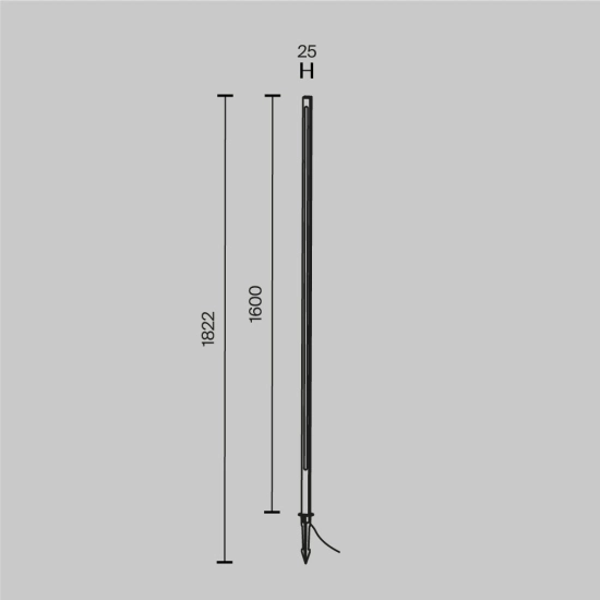 Lampa stojąca Oświetlenie krajobrazu Pole O440FL-L24GF3K Maytoni - zdjęcie dodatkowe 4