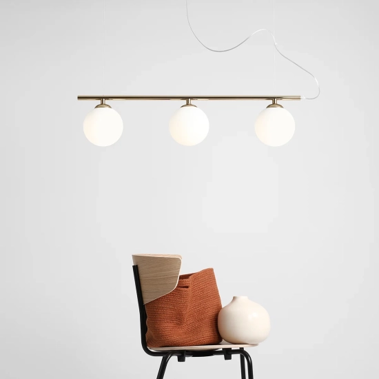 LAMPA WISZĄCĄ BERYL GLASS 3 ZŁOTY 1006E_30 ALDEX - zdjęcie dodatkowe 3
