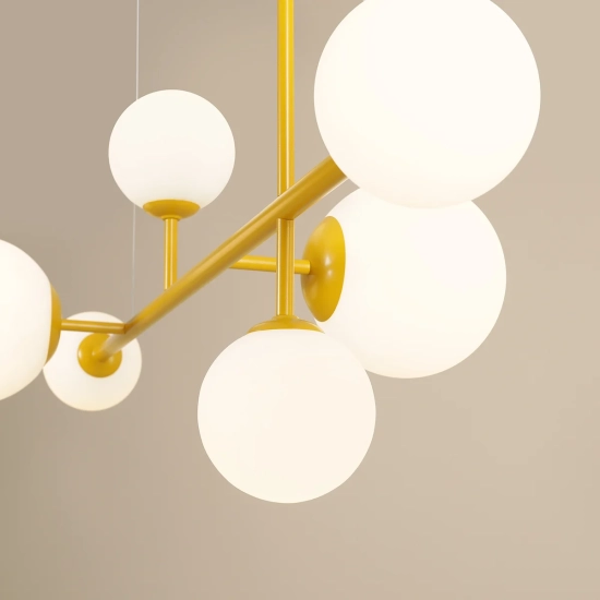 DIONE 6 MUSTARD 1092K14 Nowoczesna lampa wisząca #colours Aldex - zdjęcie dodatkowe 3