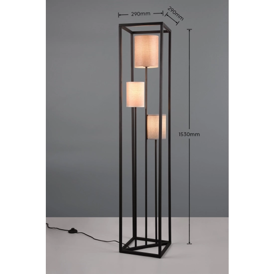 Lampa podłogowa ROSS – 403100317 excl. 3x E27 · max. 25W TRIO