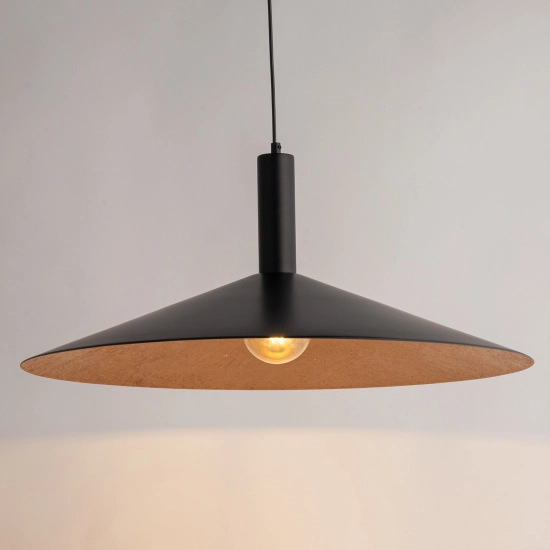 Lampa wisząca CAPRI M czarny/miedziany 41009 Sigma