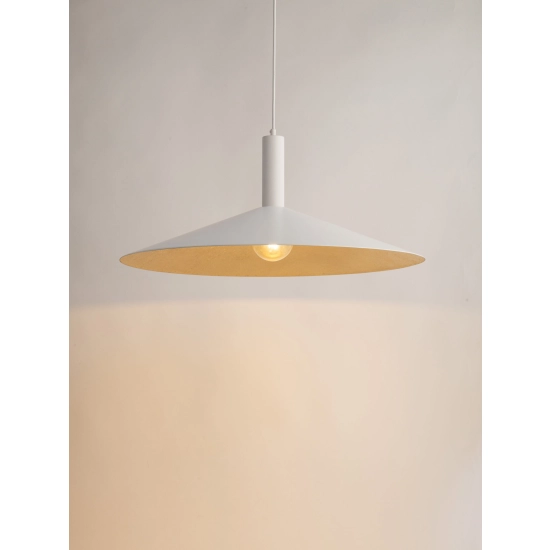 Lampa wisząca CAPRI M biały/zloty 41015 Sigma