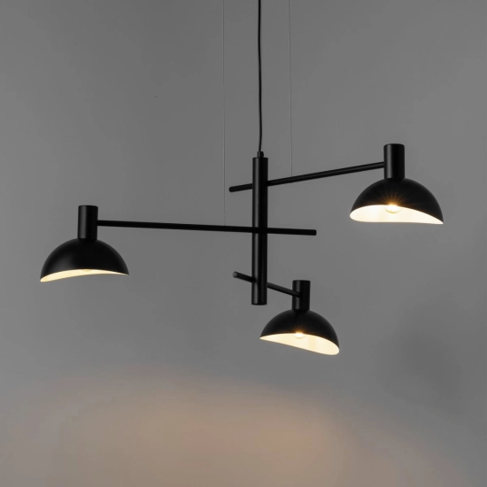 ARTIS 3 lampa wisząca czarny 40527 SIGMA