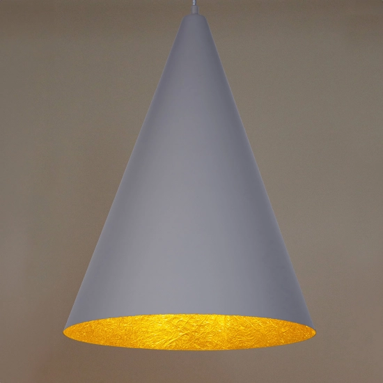 Lampa wisząca Vesuvio szary/złoty S 1xE27 41046 Sigma