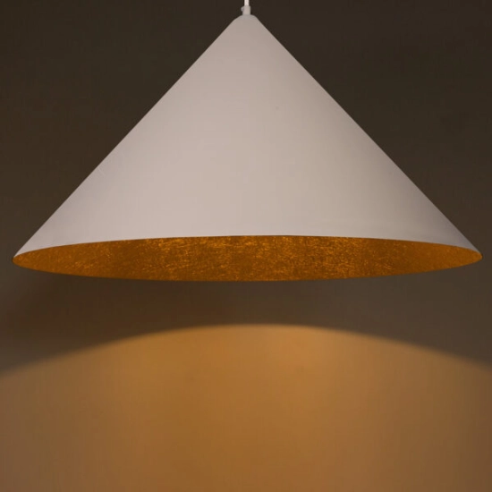 Lampa wisząca Vesuvio beżowy/złoty M 1xE27 41067 Sigma