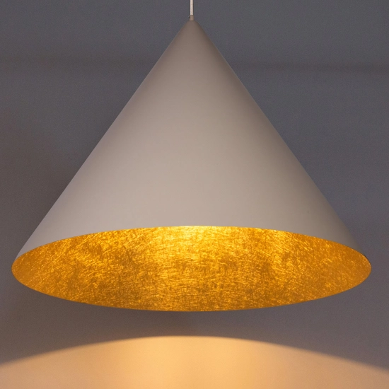 Lampa wisząca Vesuvio beżowy/złoty L 1xE27 41069 Sigma