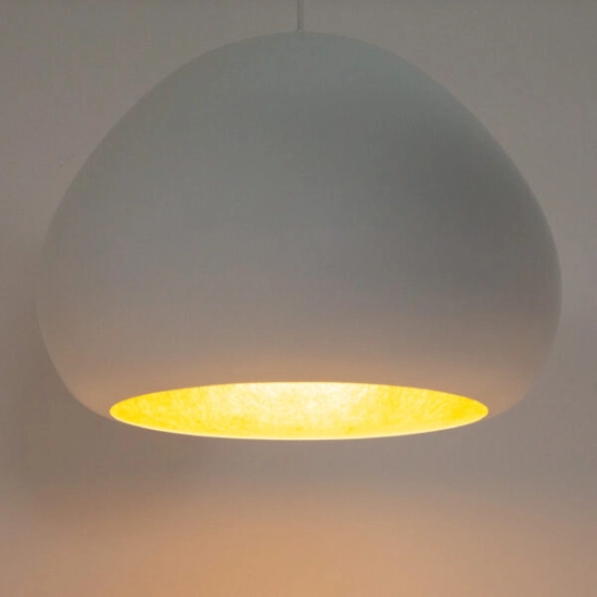 Lampa wisząca Lava biały/złoty 41076 Sigma