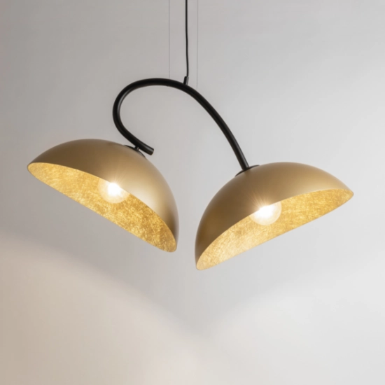 Lampa wisząca z żywicy złota Sigma Lighting SPACE 40583