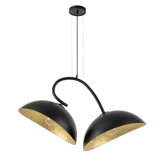 Lampa wisząca z żywicy czarno-złota Sigma Lighting SPACE 40585 - zdjęcie produktu