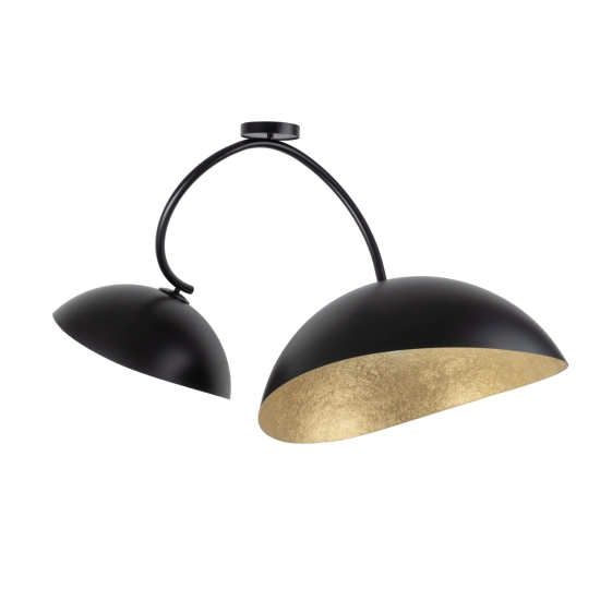 Plafon z żywicy czarno-złoty Sigma Lighting SPACE 40586 - zdjęcie produktu