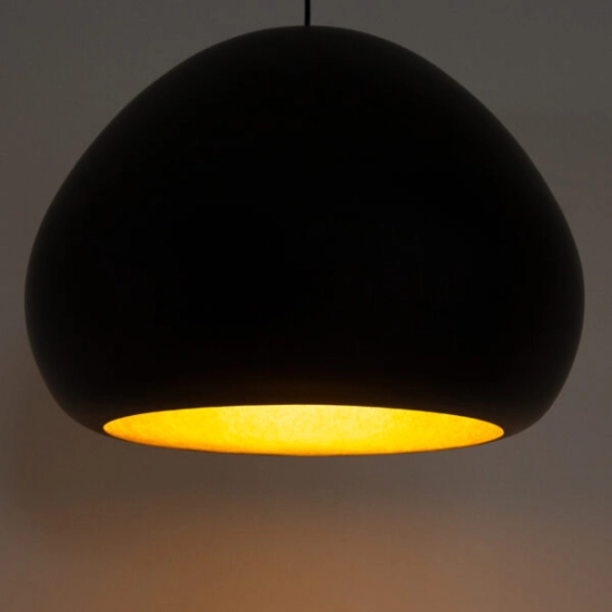Lampa wisząca Lava czarny/złoty 41077 Sigma