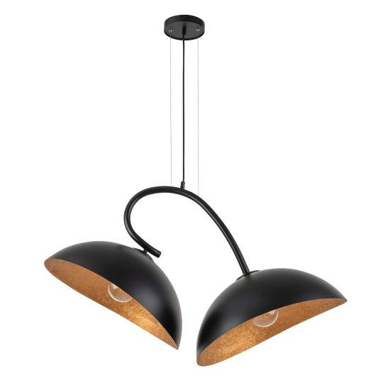 Lampa wisząca z żywicy czarno-miedziana Sigma Lighting SPACE 40587 - zdjęcie produktu