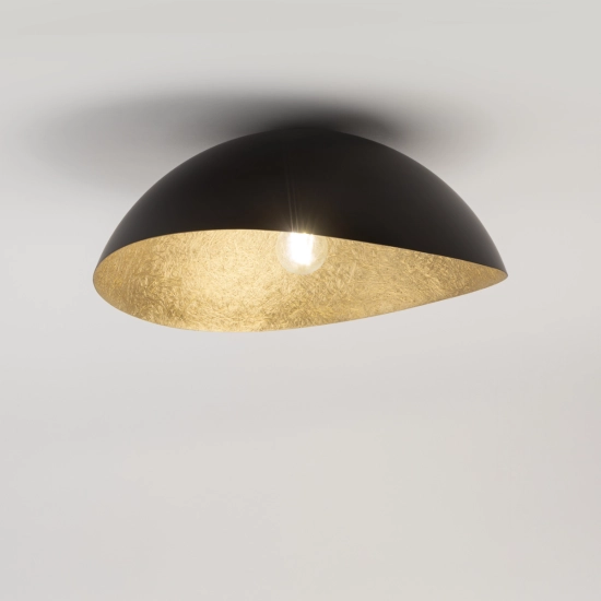 Plafon z żywicy Sigma Lighting Solaris S czarny-złoty 40597