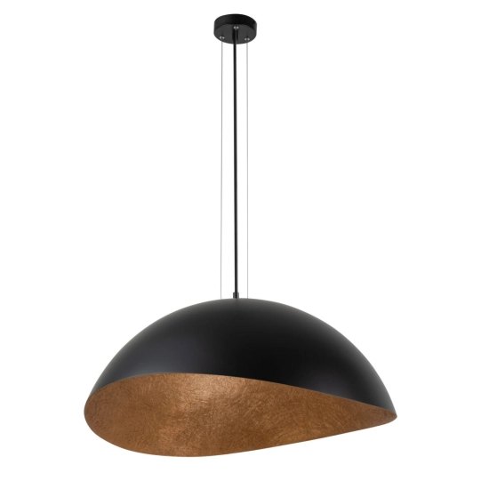Lampa wisząca z żywicy czarno-miedziana Sigma Lighting Solaris L 40609 - zdjęcie produktu