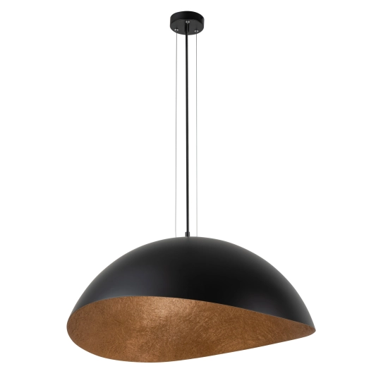 Lampa wisząca z żywicy czarno-miedziana Sigma Lighting Solaris M 40608 - zdjęcie produktu