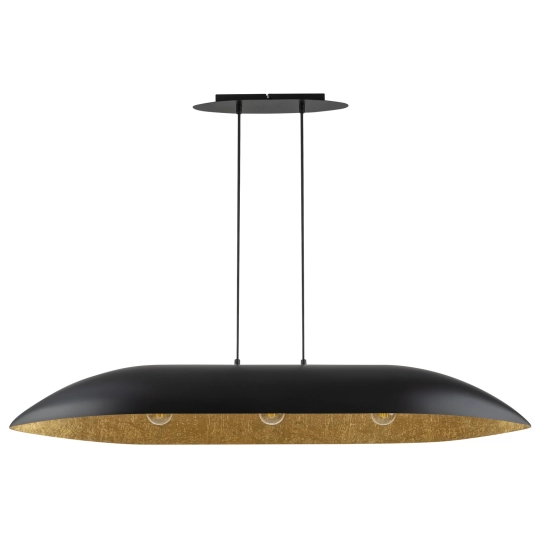 Lampa Wisząca Czarna Złota GONDOLA L 40632 SIGMA - zdjęcie produktu