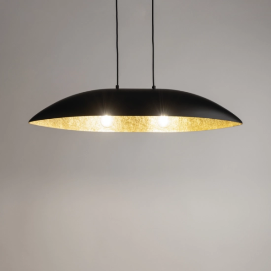 Lampa wisząca GONDOLA M czarno-złoty 40633 SIGMA