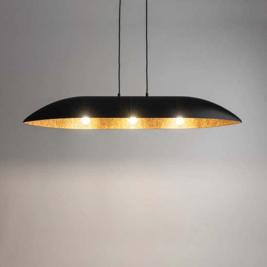 Lampa Wisząca Kolor Czarna Miedziana GONDOLA L 40634 SIGMA