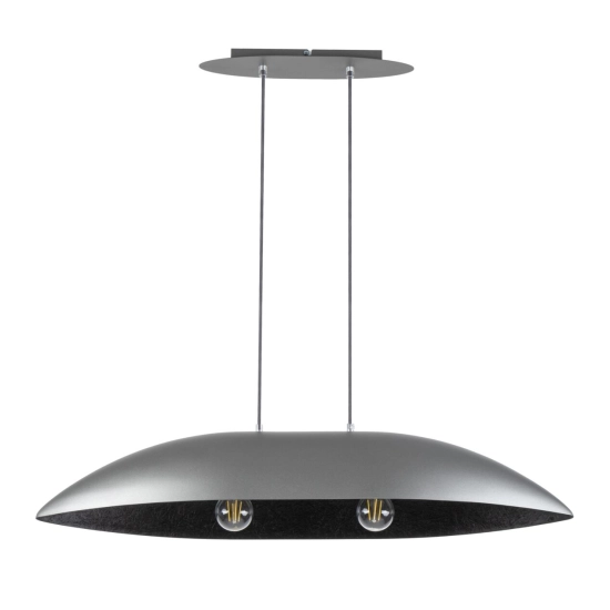 Lampa wisząca GONDOLA M srebrno-czarny 40643 SIGMA - zdjęcie produktu