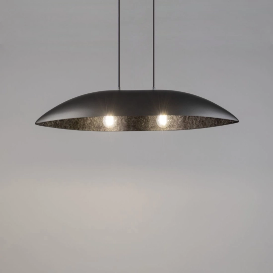 Lampa wisząca GONDOLA M srebrno-czarny 40643 SIGMA