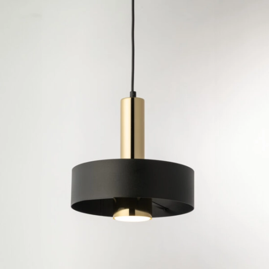 RIF LUX 1 M czarny/złoty Lampa wisząca 40719 Sigma