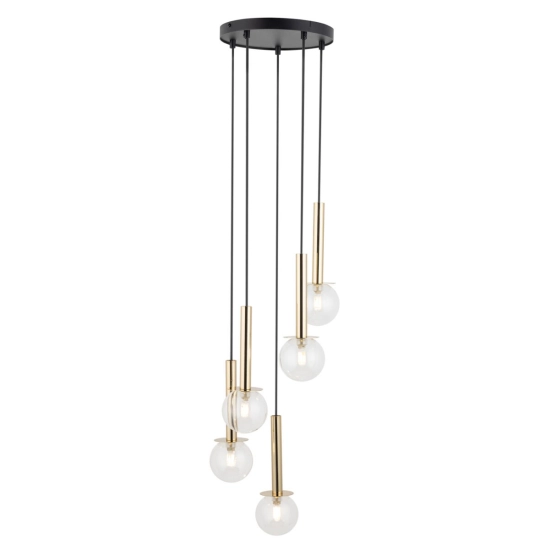 DAISY 5 złoty/transparentny Lampa wisząca 40759 Sigma - zdjęcie produktu